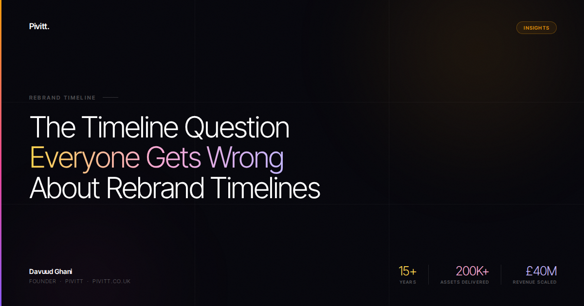 How Long Should a Rebrand Take?
