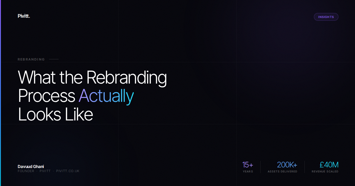 What the Rebranding Process Actually Looks Like