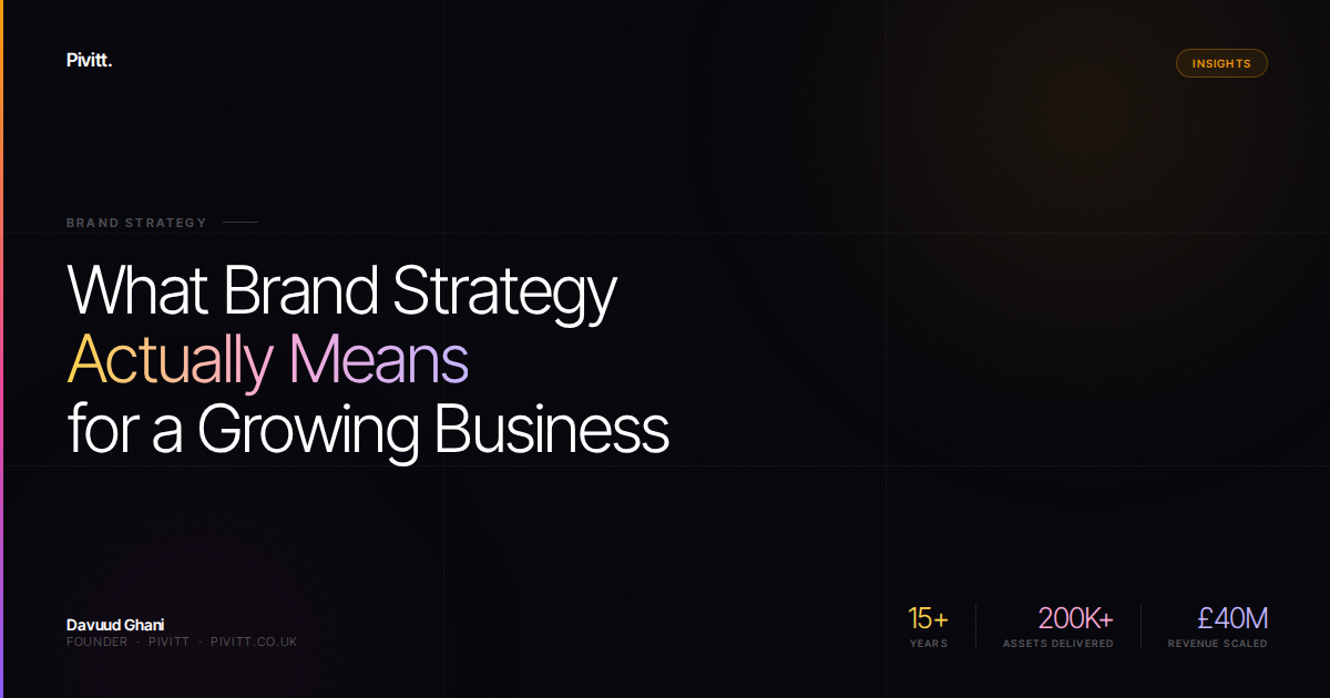 What Brand Strategy Actually Means for a Growing Business