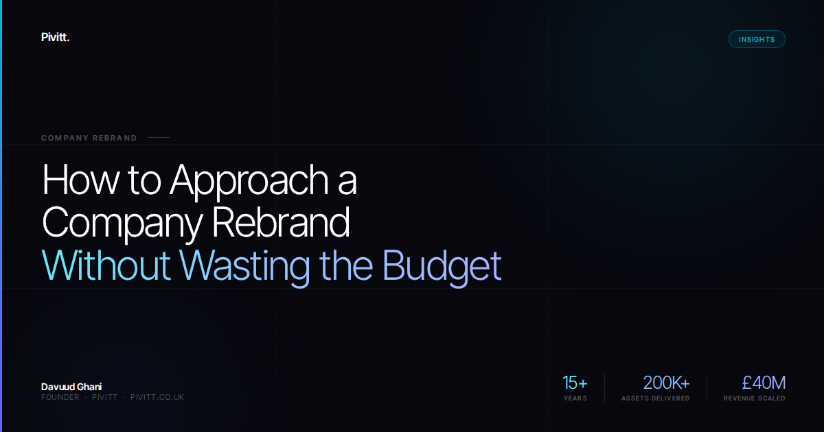 How to Approach a Company Rebrand Without Wasting the Budget