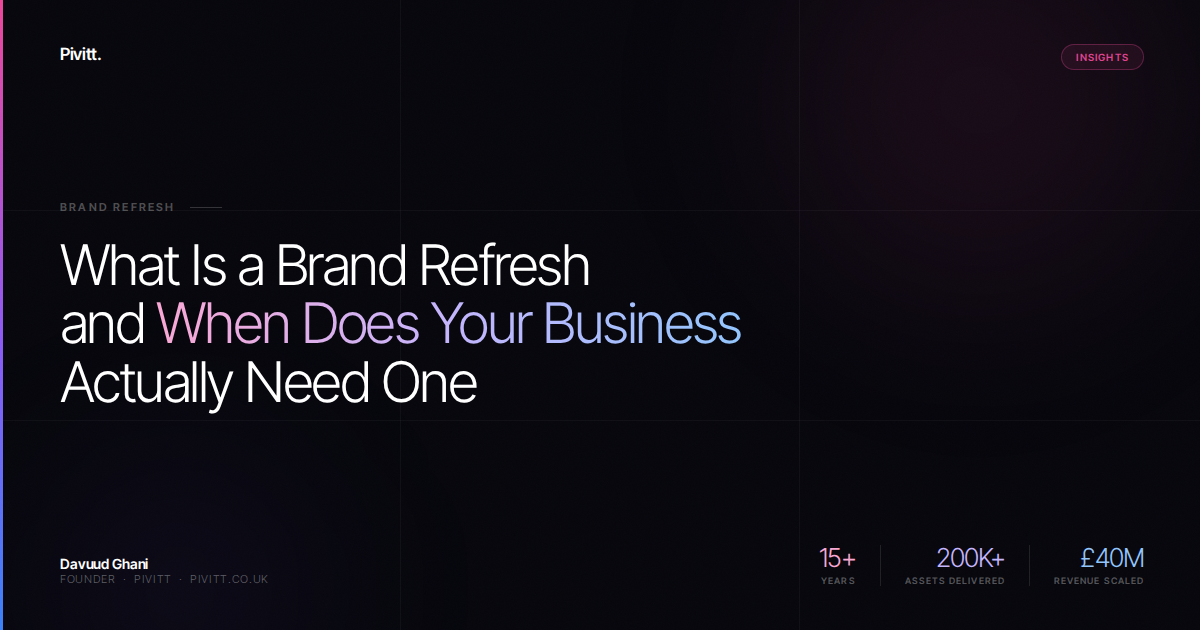 What Is a Brand Refresh and When Does Your Business Actually Need One