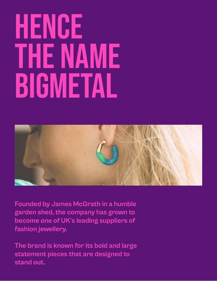 Big Metal brand system page 3