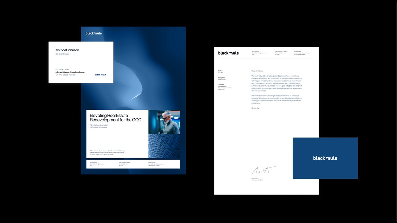 Black Mule KEO Blue, stationery
