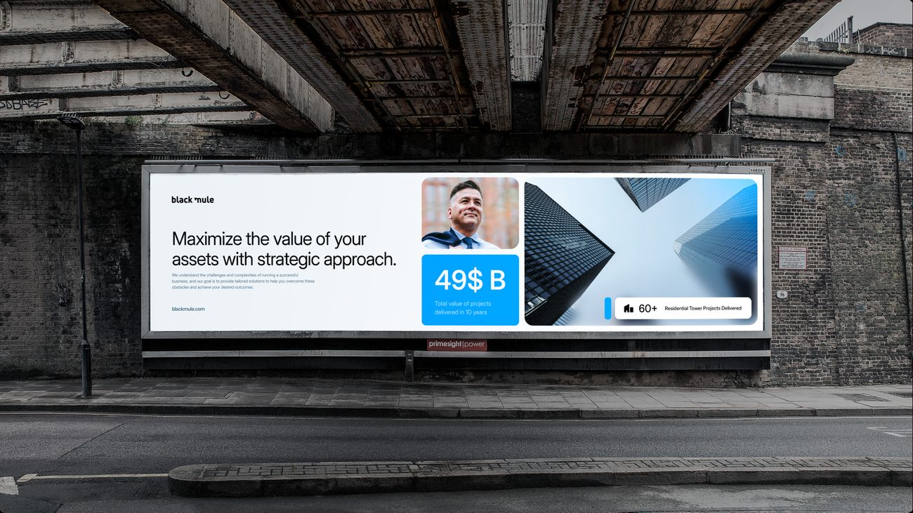 Black Mule billboard, refined