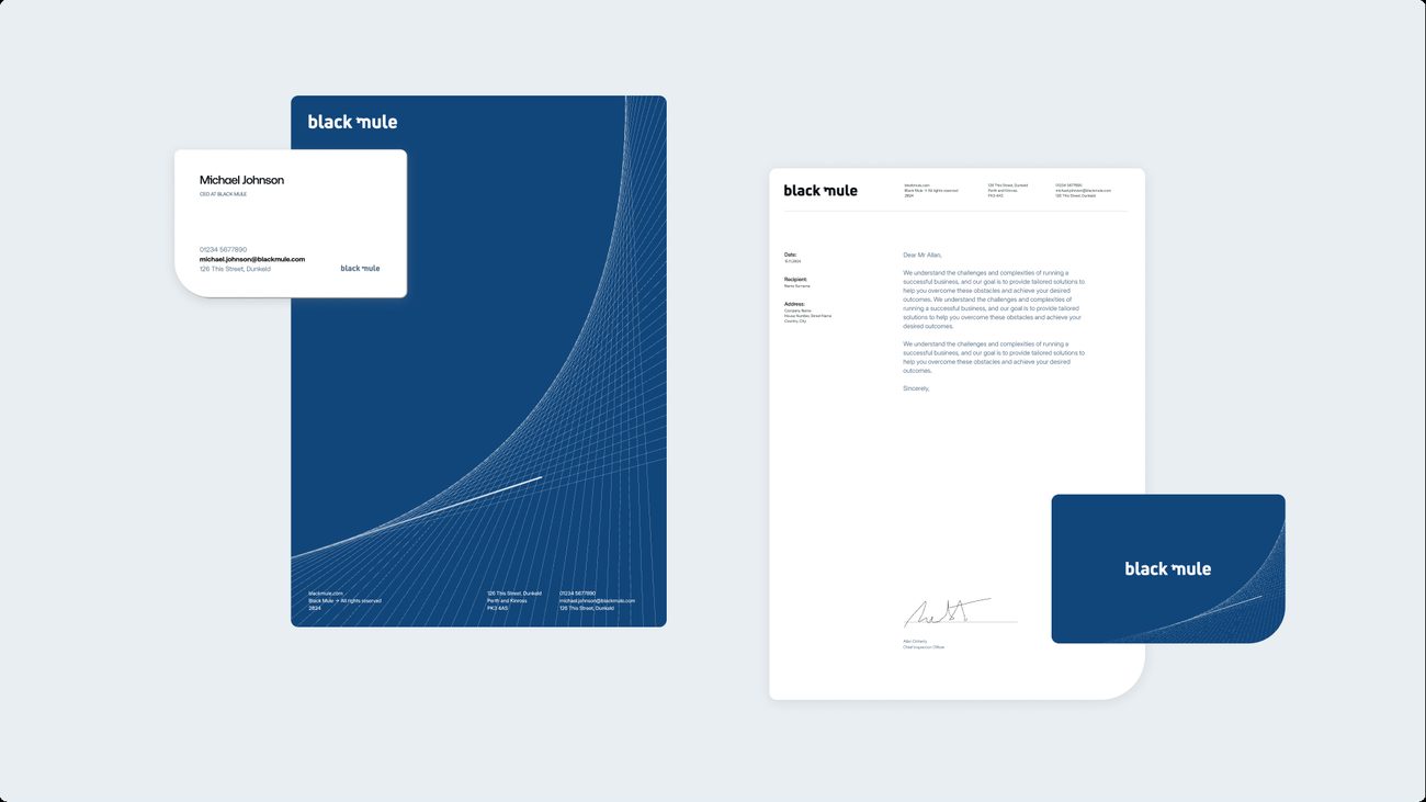 Black Mule Refined 02, stationery