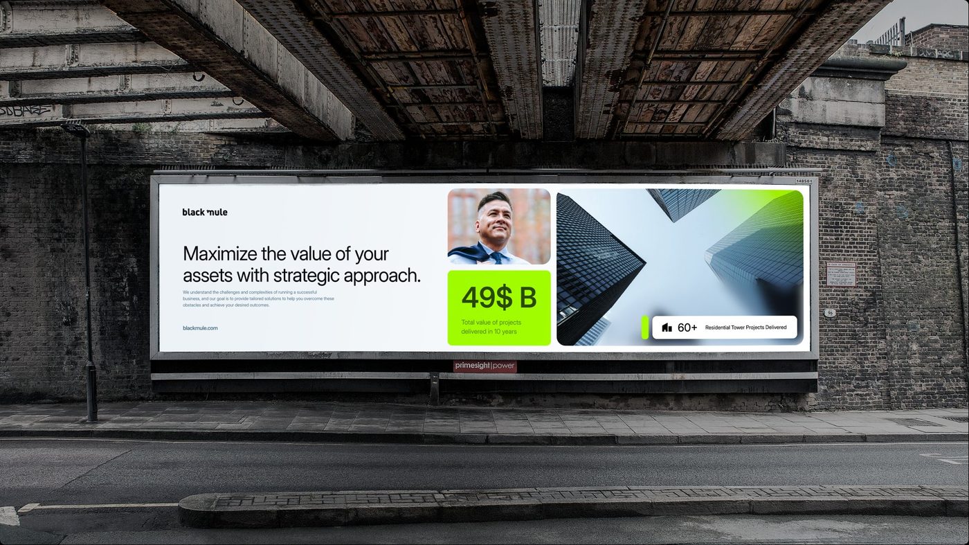 Black Mule out-of-home billboard