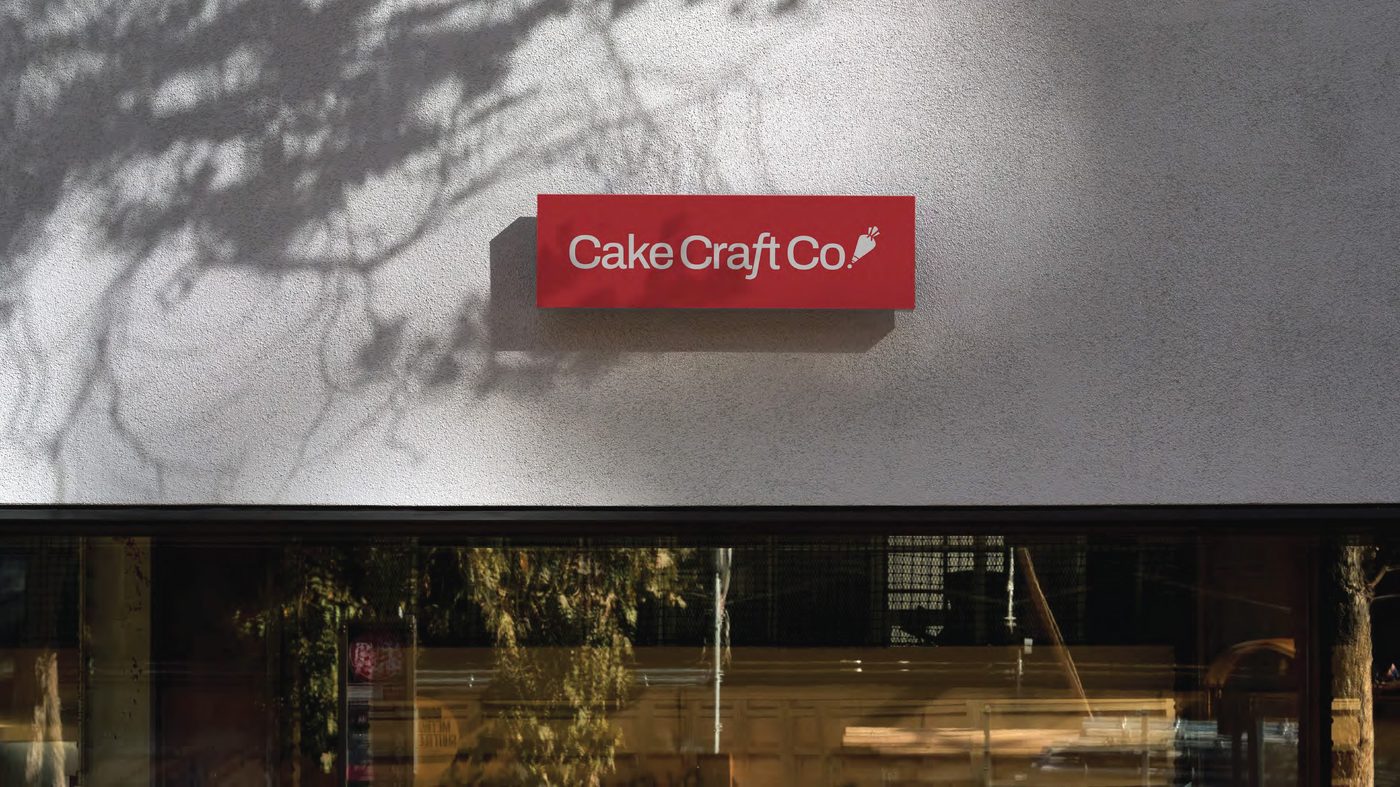 Cake Craft Co storefront signage