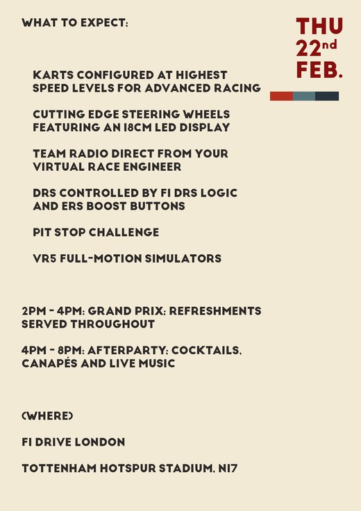 F1 Drive poster concept 5