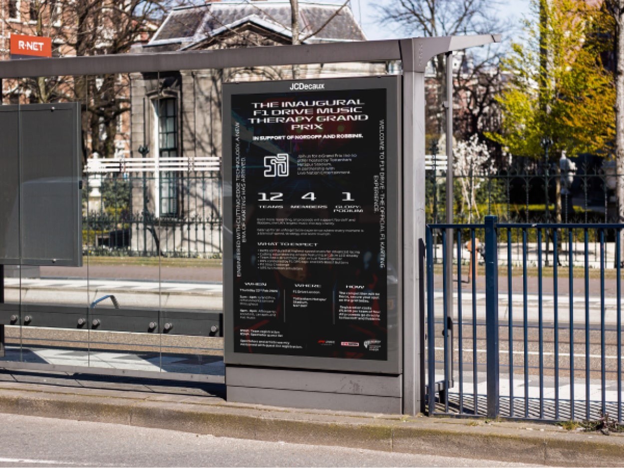 Bus-stop poster mockup