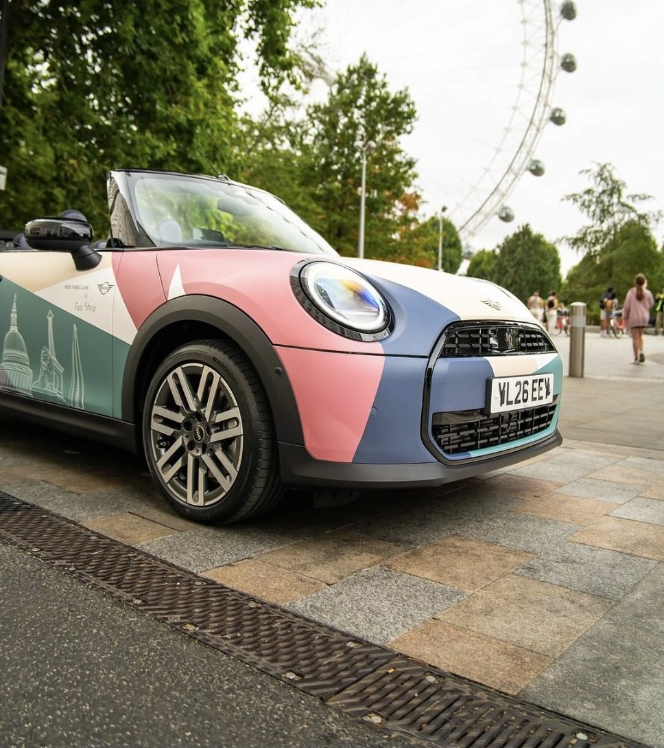 The MINI Park Lane x Fair Shot Cooper Convertible on the South Bank