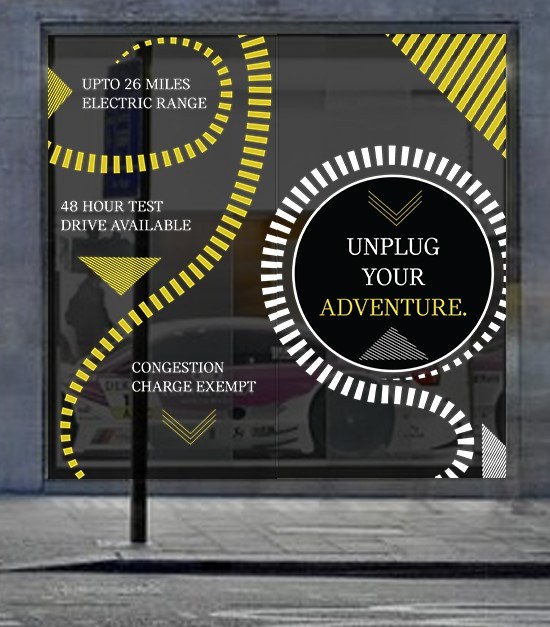 Window display in context, headline panel