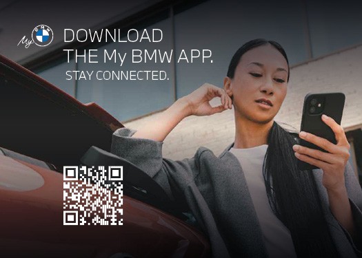 My BMW App card with QR code