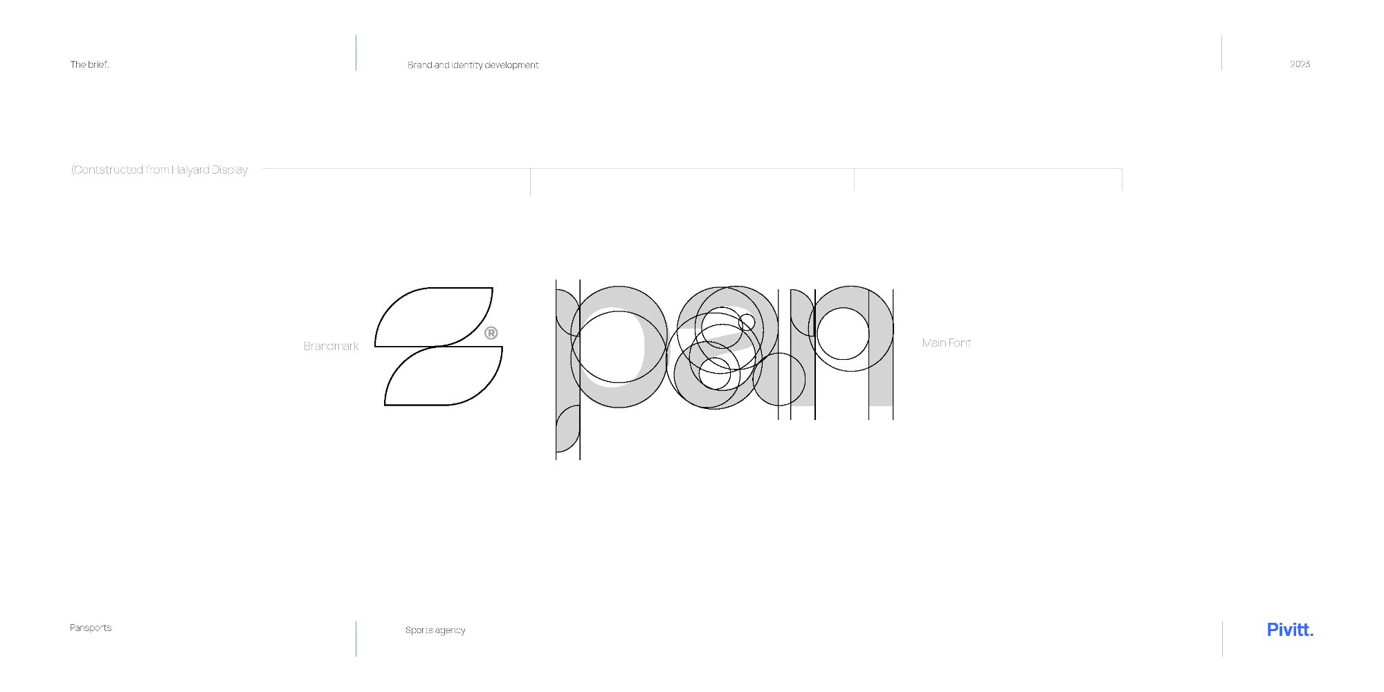 Pansports logo grid construction